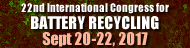 22nd International Congress for Battery Recycling ICBR 2017